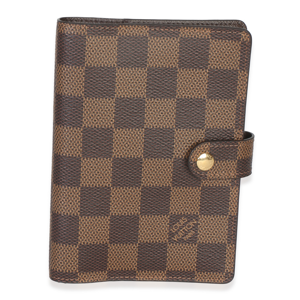 Louis Vuitton Damier Ebene Canvas Small Ring Agenda Cover